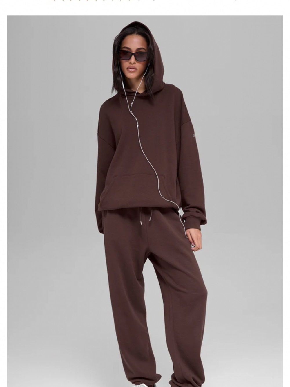 NWT alo yoga chill hoodie brownstone size Medium